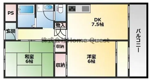 アサヒマンション【3階】の間取り
