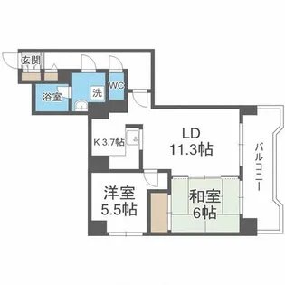 アジエステート大通西プラザ【9階】の間取り
