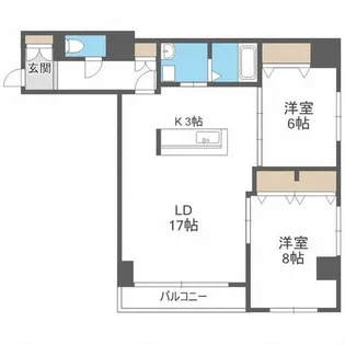 レゾ札幌【4階】の間取り
