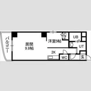 プルミエール札幌【10階】の間取り