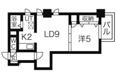 パークヒルズ円山【11階】の間取り