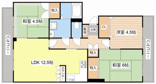 ホワイトハイツ壱番館【201号室】の間取り