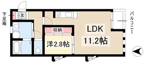 Sereno【401号室】の間取り