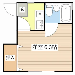 土山ヴィラ【202号室】の間取り