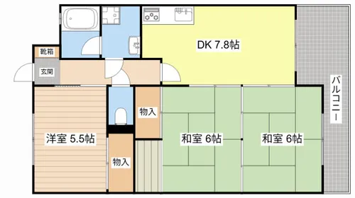 ラフェスタ彦根Ⅰ【506号室】の間取り