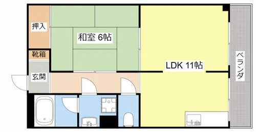 市兵衛第1ビル【3階】の間取り