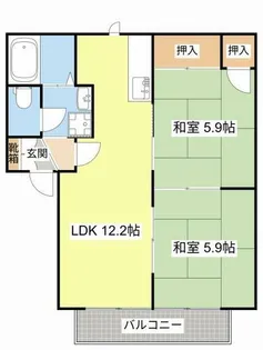 ヴェナ ビスタ【0202号室】の間取り