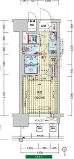 プレサンス難波元町【702号室】の間取り