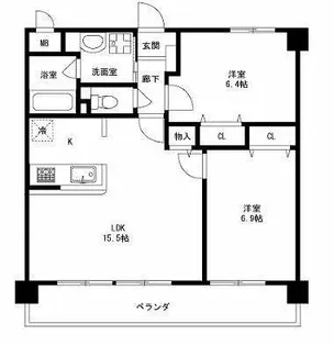 BERCER【2階】の間取り