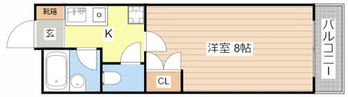 プロスパⅡ【301号室】の間取り