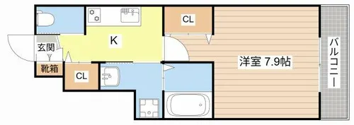 ラ・トゥール近江八幡【102号室】の間取り