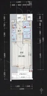 プレサンス本町プライム【406号室】の間取り