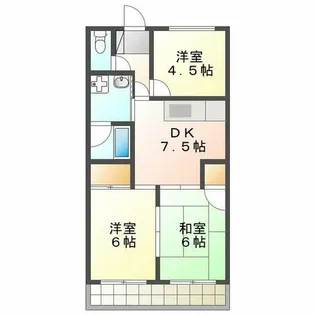 安江ハイツ【302号室】の間取り