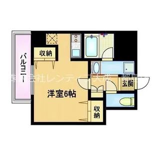 ドムス蒲生【3階】の間取り