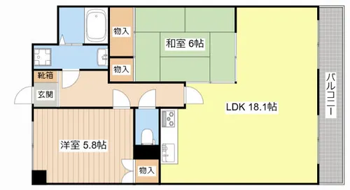 ラフェスタ彦根Ⅱ【1階】の間取り