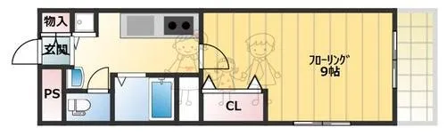 サンライズヤマウチ【2階】の間取り