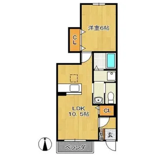 グランデヒサノ C棟【1階】の間取り