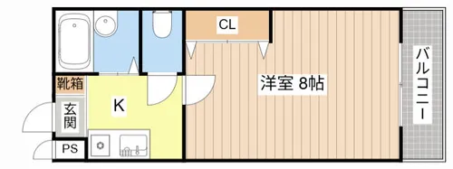 コーポアイテム【1階】の間取り