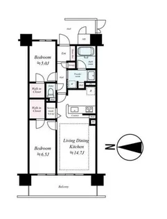 パデシオン西大路御池駅前【5階】の間取り