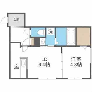 FUTABA SQUARE琴似【3階】の間取り