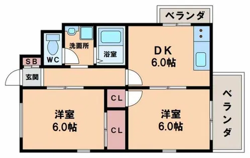 メゾン松園【3階】の間取り