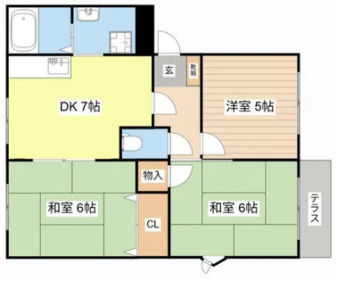 ピアコート【108号室】の間取り