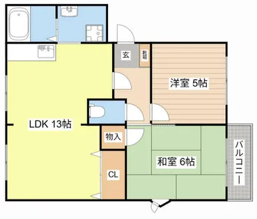 ピアコート【208号室】の間取り