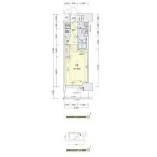 プレサンスKOBEグレンツ【13階】の間取り