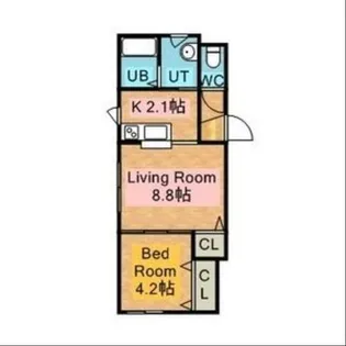 カトルフィーユ【4階】の間取り