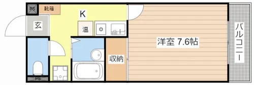 マジェスト旭【404号室】の間取り