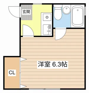 土山ヴィラ【201号室】の間取り
