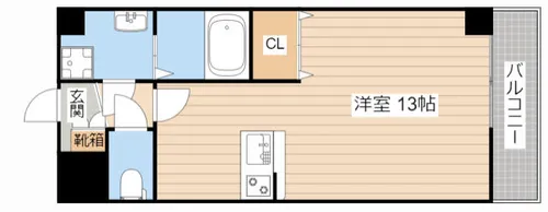 キャトルセゾン【306号室】の間取り