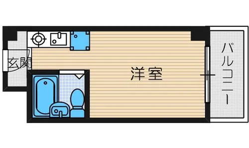 ハイツ茨木【4階】の間取り