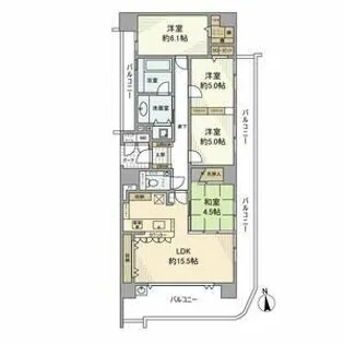サンパーク名駅スクエア【11階】の間取り