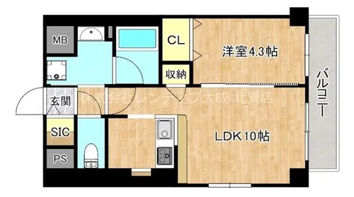 Moolio新深江【2階】の間取り