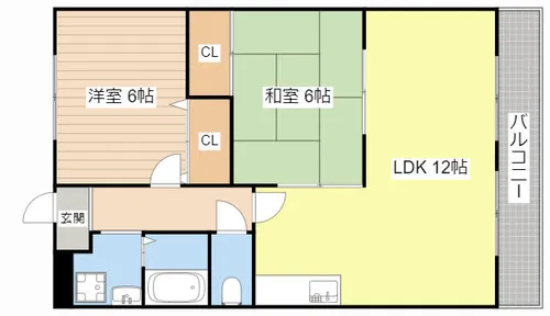 アン・クレール【205号室】の間取り