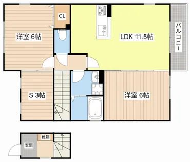 ファイン・レジデンス【2階】の間取り