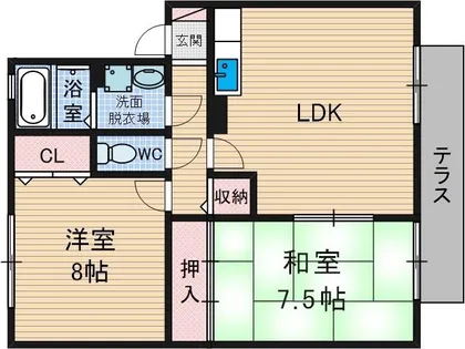グランメールコート【2階】の間取り
