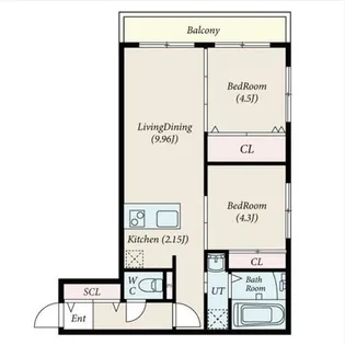 porte-bonheur N13(ポルトボヌールN13)【4階】の間取り