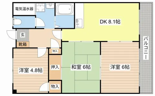 メゾンあおきⅡ【302号室】の間取り