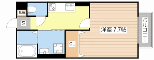 サルドセジュール【101号室】の間取り