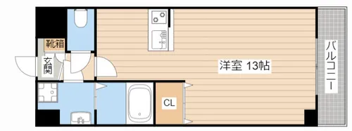 キャトルセゾン【205号室】の間取り
