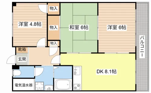 メゾンあおきⅡ【406号室】の間取り