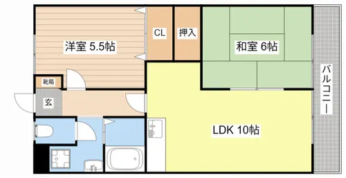 シャトーアルバ【502号室】の間取り