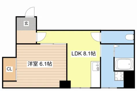 NOBLE【201号室】の間取り