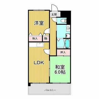 サンパレス甲子園【3階】の間取り