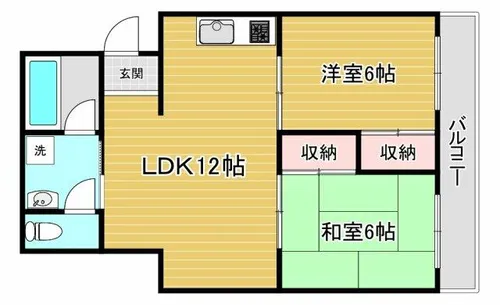 Yuuハイツ【3階】の間取り