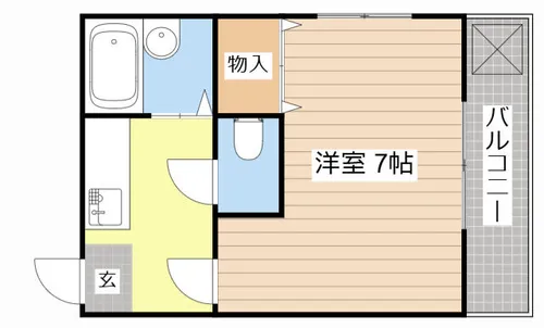 佃コーポⅡ【2階】の間取り