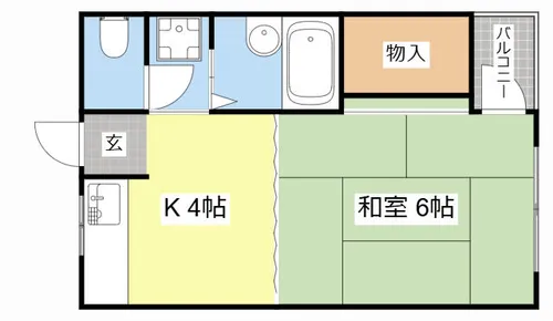平方ハイツ【201号室】の間取り