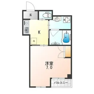 サンモールコート九条【2階】の間取り